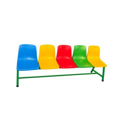 5-seater modular waiting Fiber Metal Bench 