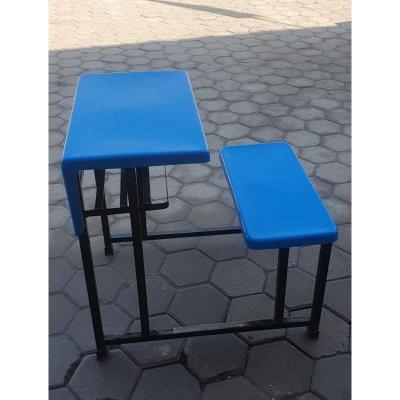 40 x 12 Inch Fiber Metal School Desks Bench with plane chair Set  - 2 Seater