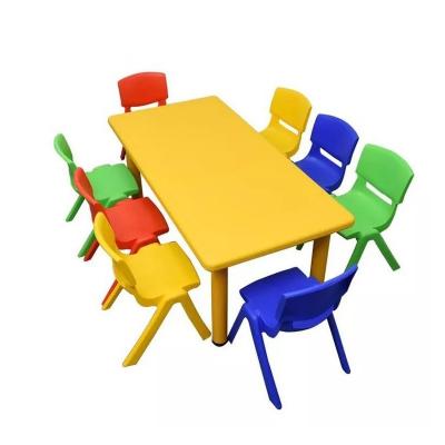 Fiber Kids Rectangle Table And Plastic Chairs 72x30 inch