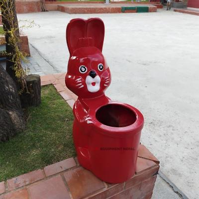 Rabbit Shape Fiber Dustbin Waste Management