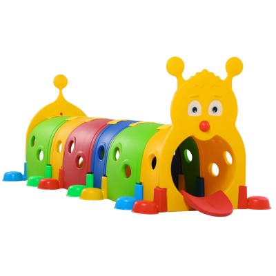 Caterpillar Tunnel Toy For Kids - Climb and Crawl Daycare Play Equipment - Durable, and Safe Play Structure for Children Multi Color