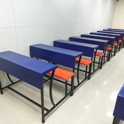 50 x 12 Inch Fiber Metal School Desks Bench with plane chair Set   - 3 Seater