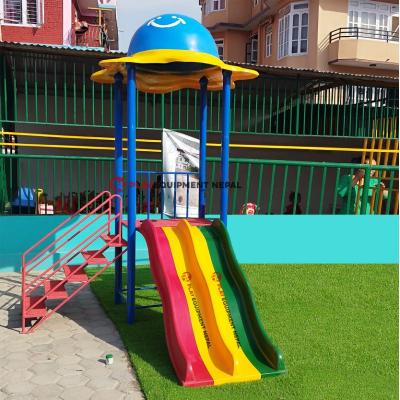 Double Slide 6 Ft with Dome mini Kids Outdoor Play Equipment Set