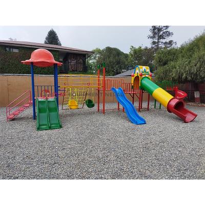 Kids Big Play Station with Single and Double Slide, Swing, Climbing, Tunnel, Spiral and House - 32 Ft.