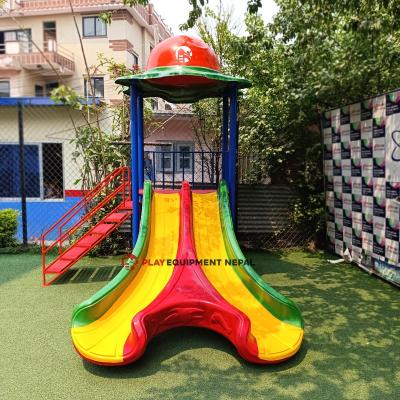 Y Design Double Slide and Dome House Kids Outdoor Play Station Set